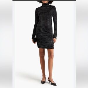 Maje rhinestone Long Sleeve Dress